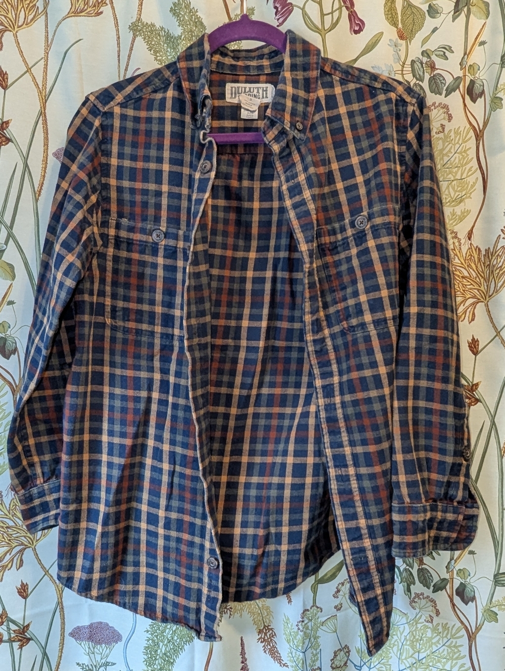 Duluth Plaid Flannel Button Down Shirt